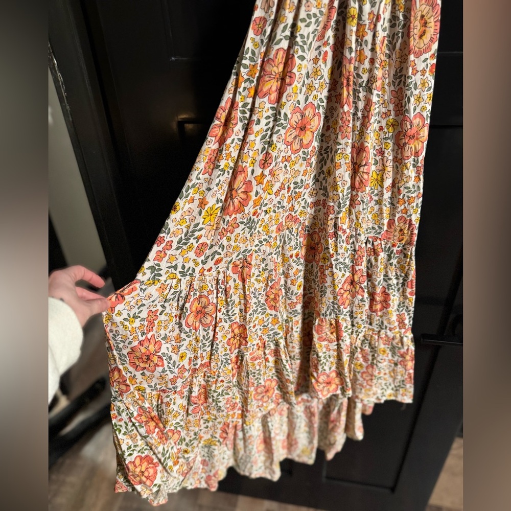 Floral Puff Sleeve Midi Dress - Picture 5 of 13